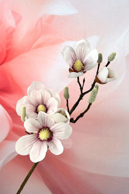 Magnolienzweig 88cm rosa