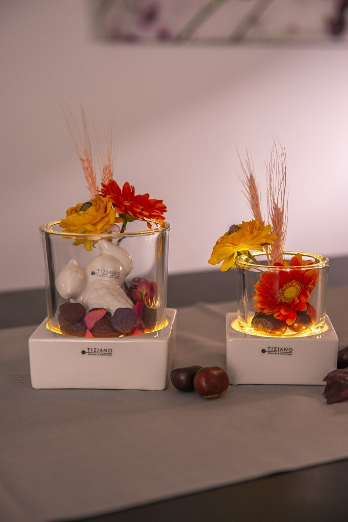 Tischlicht Mantova LED weiß-creme