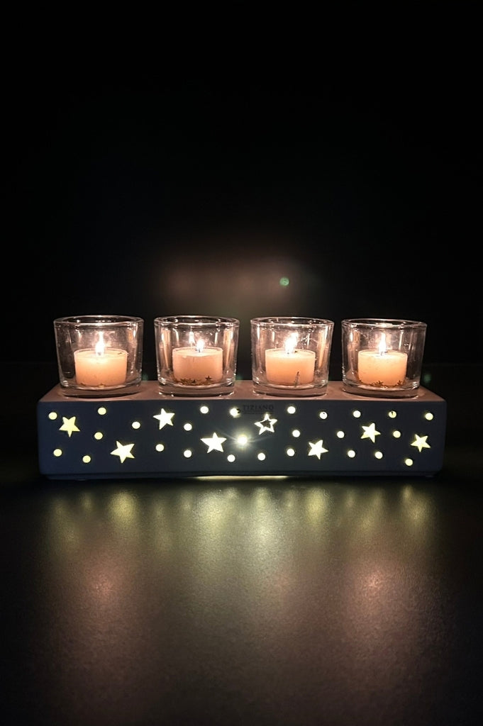 Adventslicht Mantova Stern LED 30cm creme-weiß