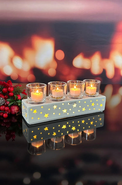 Adventslicht Mantova Stern LED 30cm creme-weiß