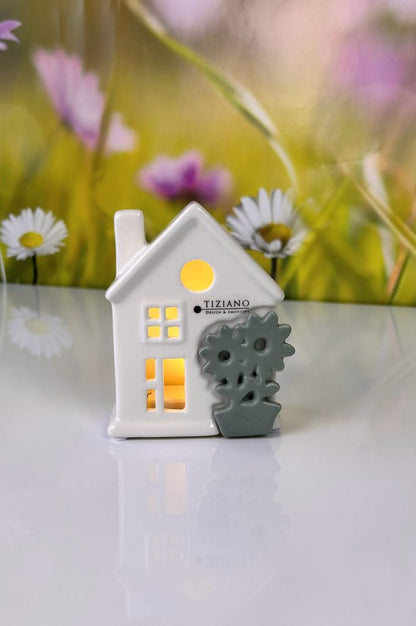 Haus Marcelli LED mit Blume 2-farbig