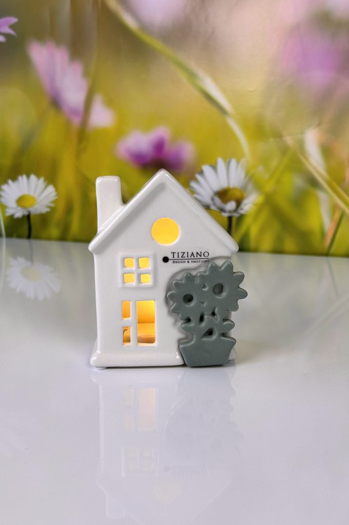 Haus Marcelli LED mit Blume 2-farbig