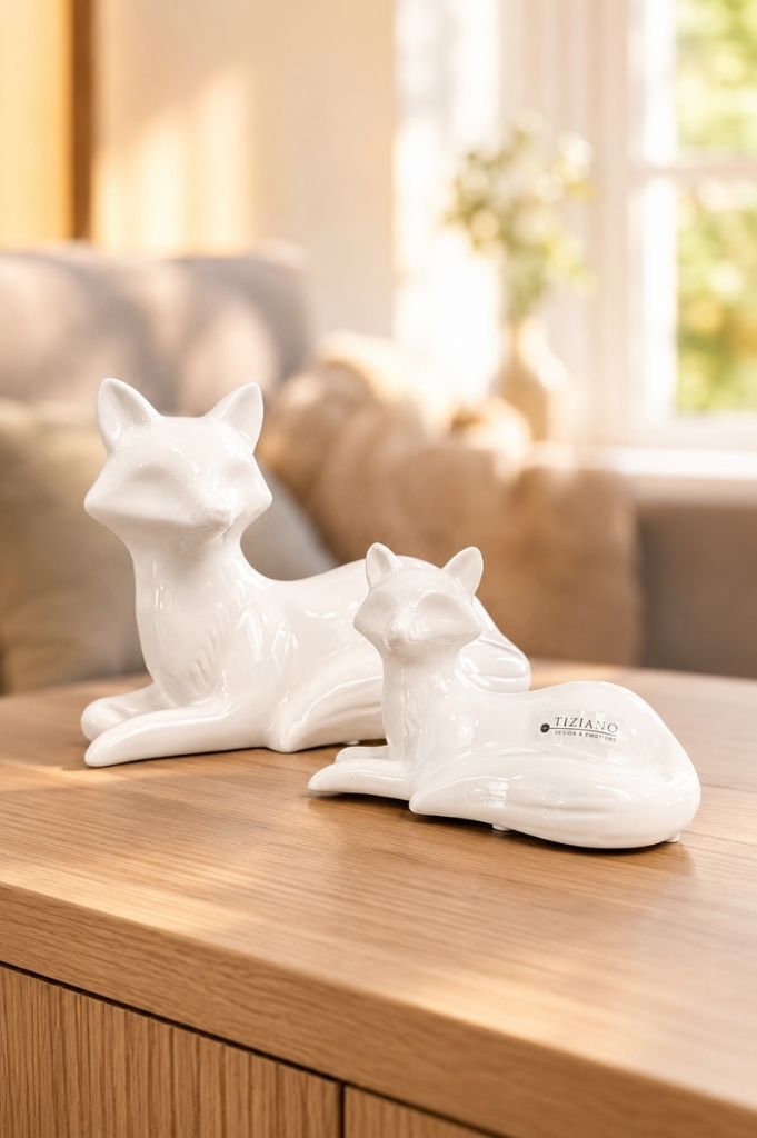 Fuchs Marco liegend creme-weiß