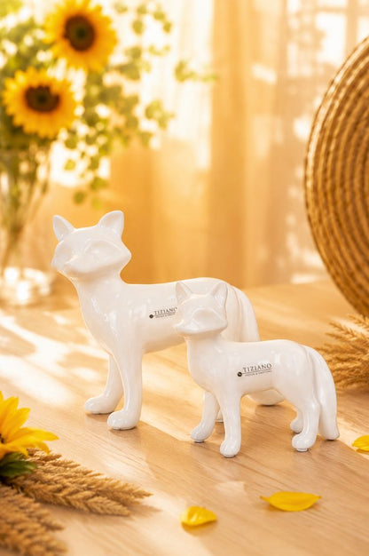 Fuchs Marco stehend creme-weiß
