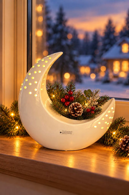 Schale Marina LED creme-weiß