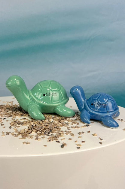 Deko Schildkröte Mattis blau