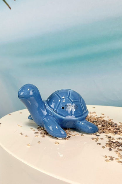 Deko Schildkröte Mattis blau