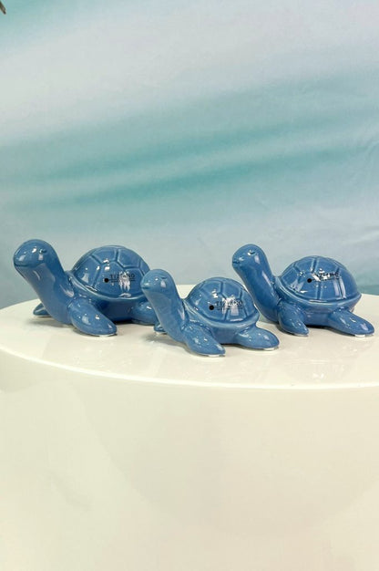 Deko Schildkröte Mattis blau