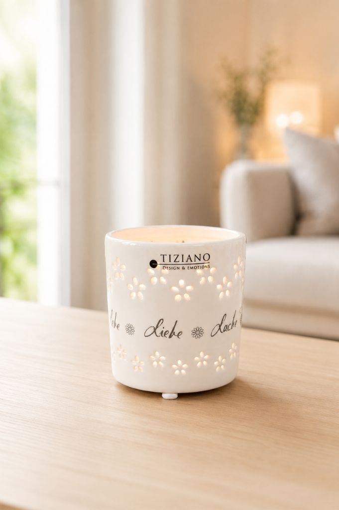 Tischlicht Mazano Blume 7cm Lebe...