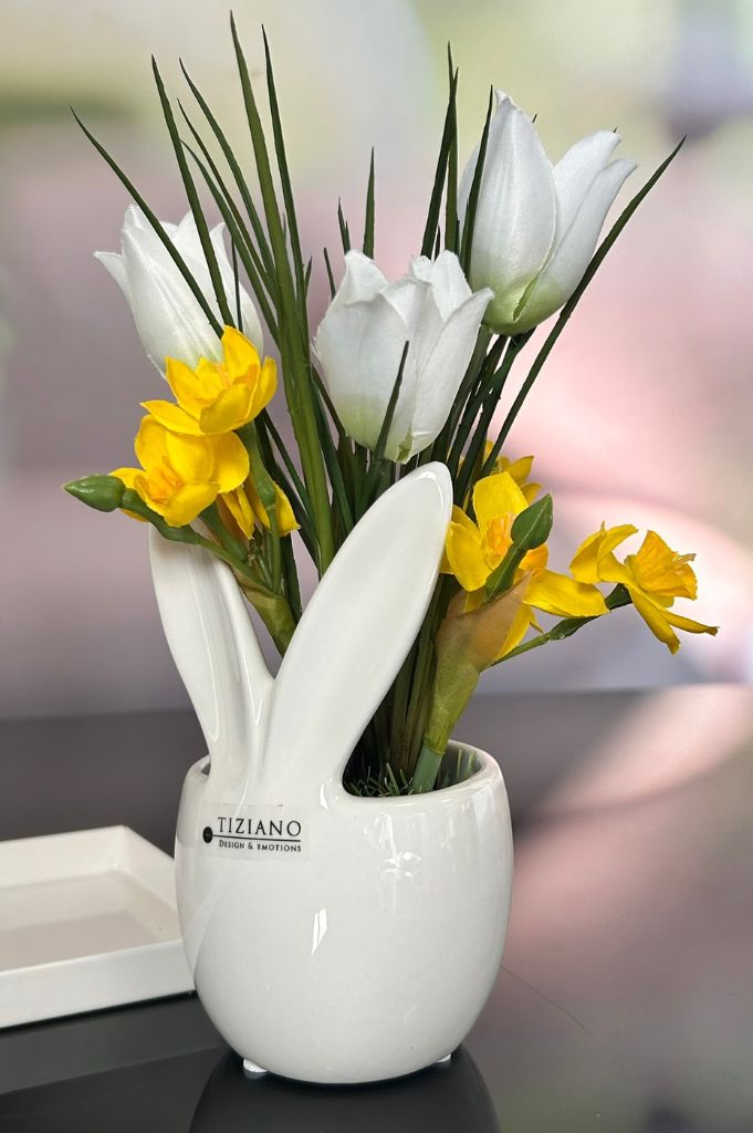 Dekoset Legri mit Kübel Molini und Hase Aldo