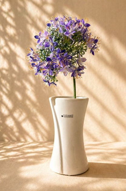 Vase Mondavio creme-weiß