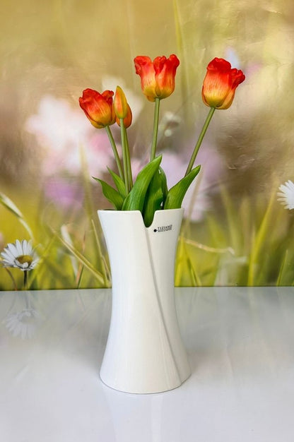 Vase Mondavio creme-weiß