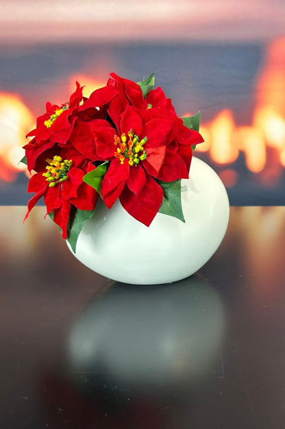 Vase Nettuno hoch creme-weiß