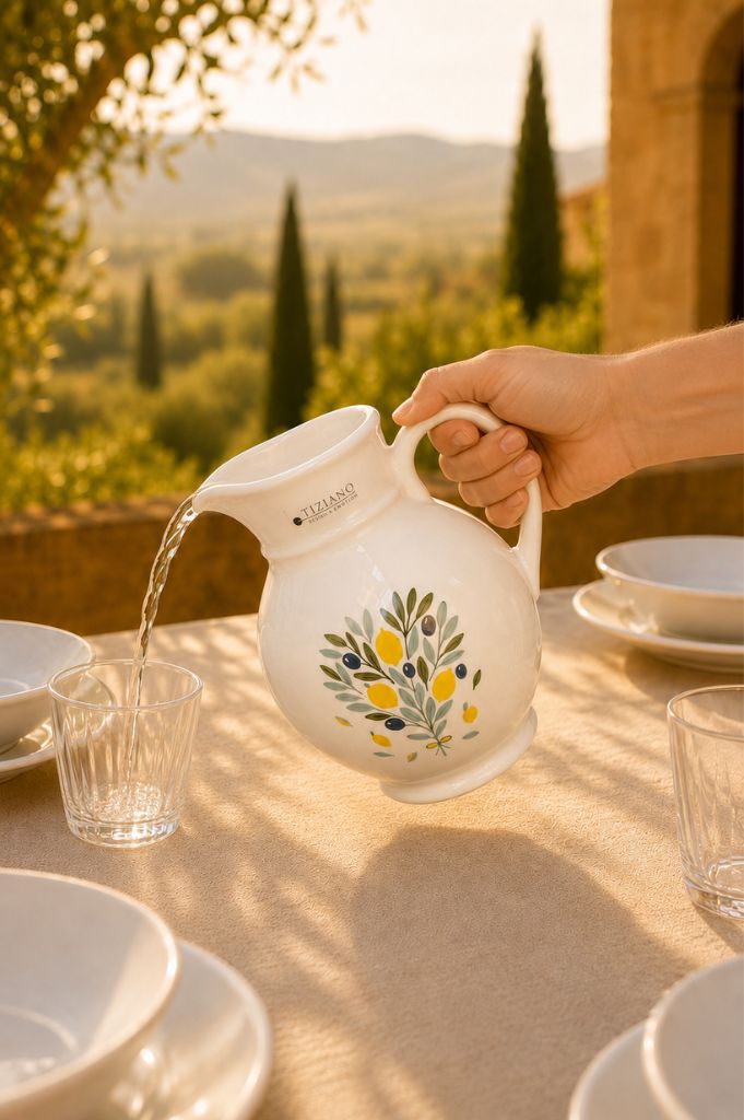 Krug Oleana creme-weiß