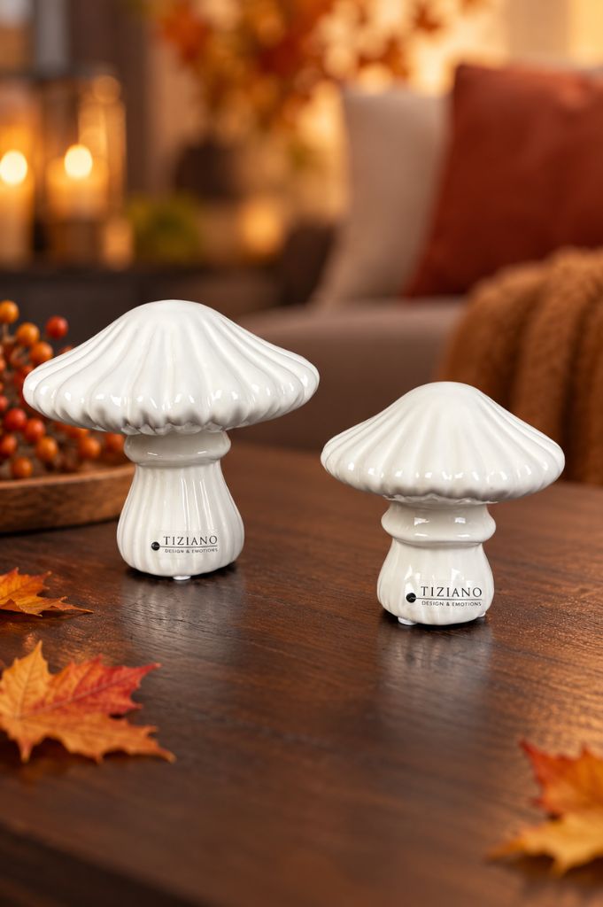 Deko Pilz Ostuni geriffelt