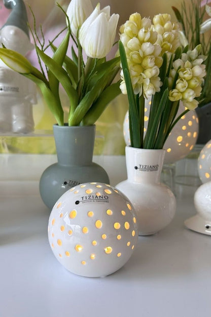 Lichtkugel Padova LED creme-weiß