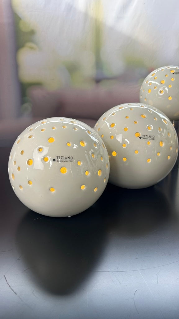 2er Set Lichtkugel Padova 8cm