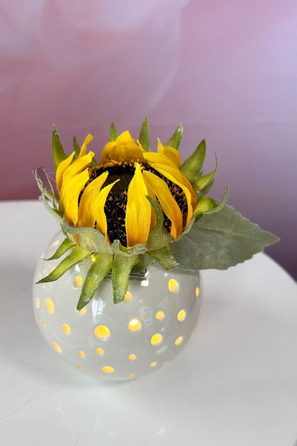 Dekoset Lichtkugel Padova LED mit Sonnenblume