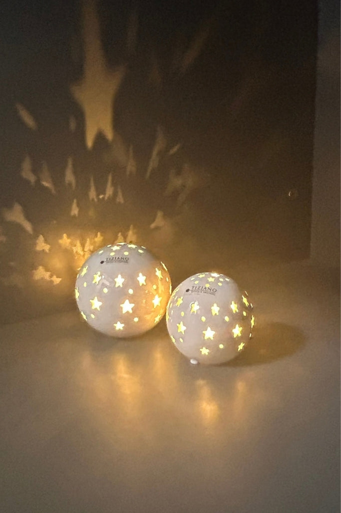 2er Set Lichtkugel Padova 8cm