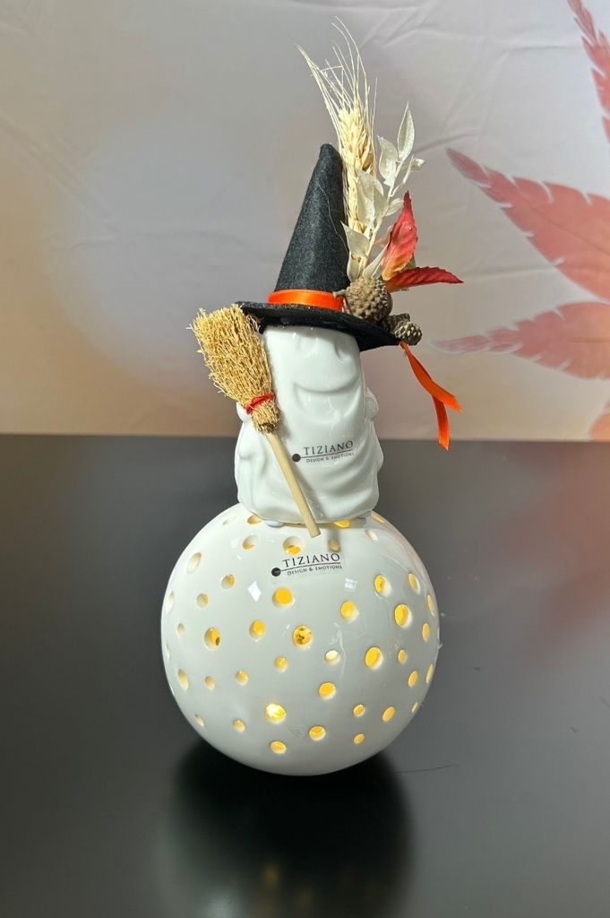 Dekoset Gespenst Gustav auf Lichtkugel Padova LED
