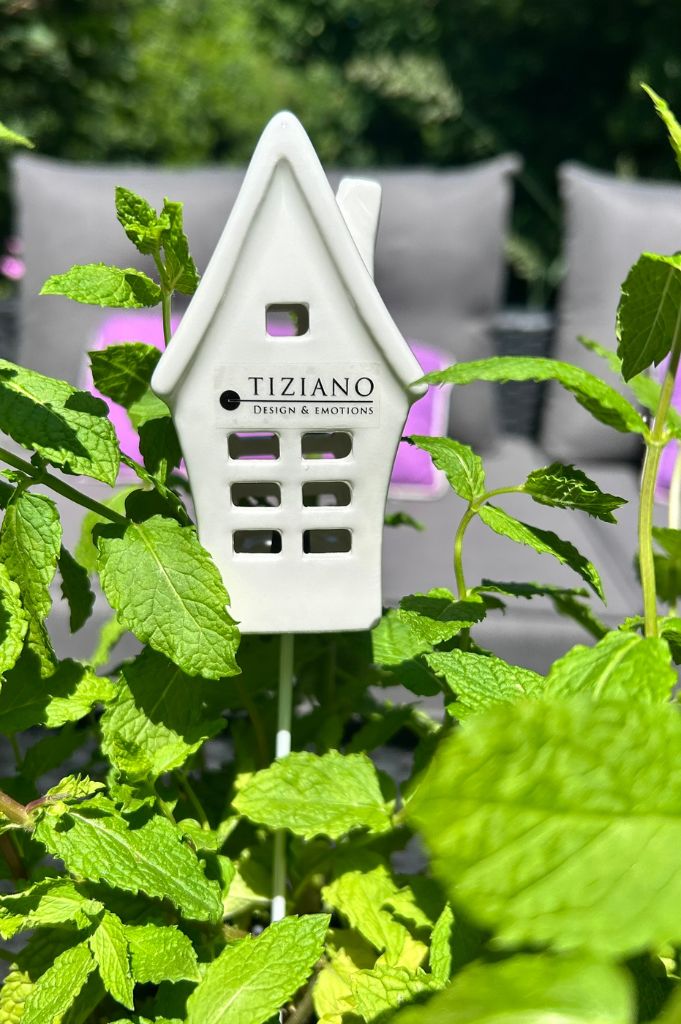 Stecker Minihäuser creme-weiß