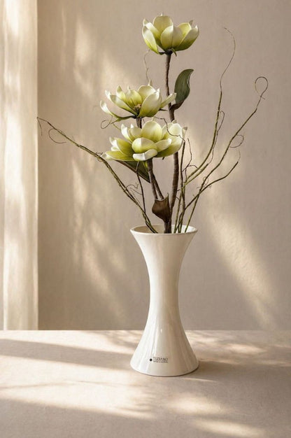 Vase Perdosa creme-weiß