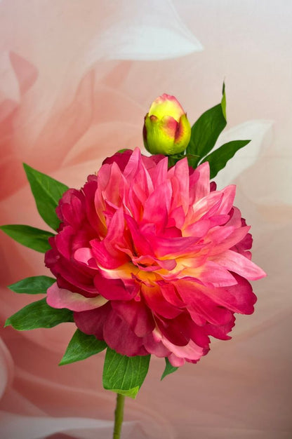 Deko Pfingstrose 65cm farbig