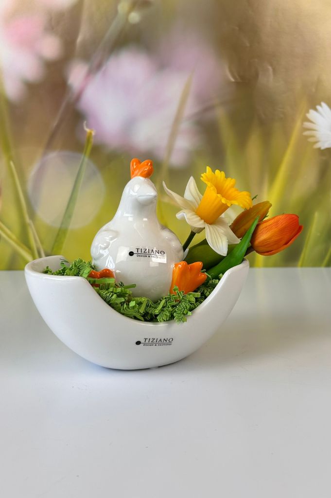 Dekoset Schale Piceno mit Osterfreuden