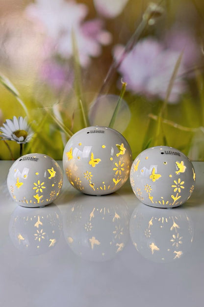 Lichtkugel Polline LED creme-weiß