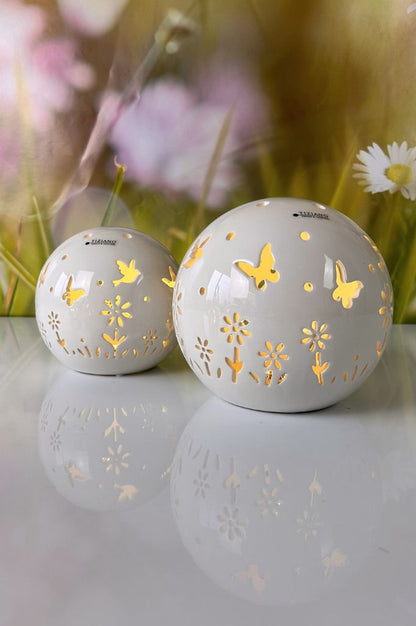 Lichtkugel Polline LED große Größen creme-weiß