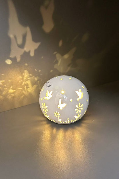 Lichtkugel Polline LED creme-weiß