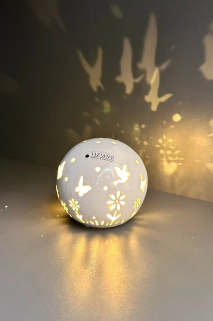 Vorverkauf: 5er Set Deko Lichtkugel Polline LED 8-18cm