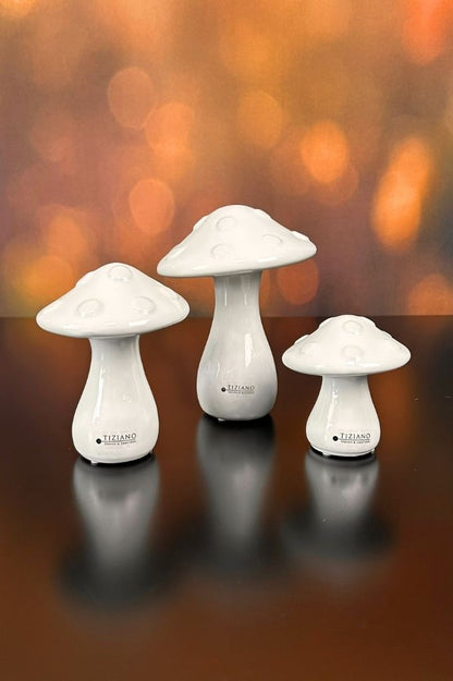 Deko Pilz Ponti creme-weiß