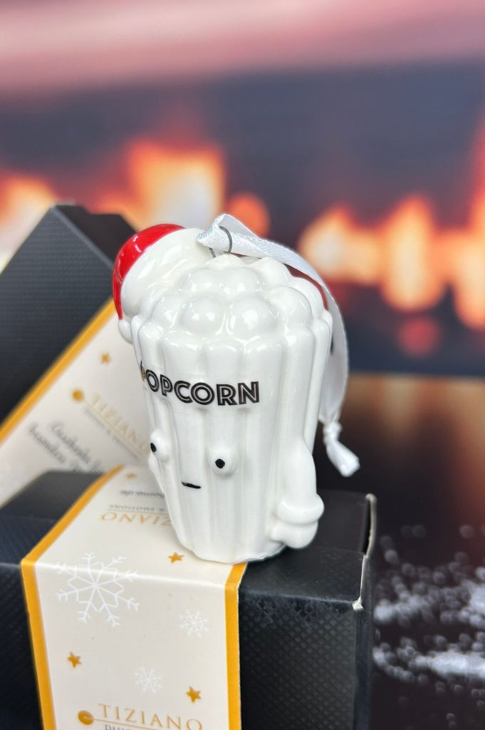 Deko Baumhänger Popcorn Corny 7cm dekoriert