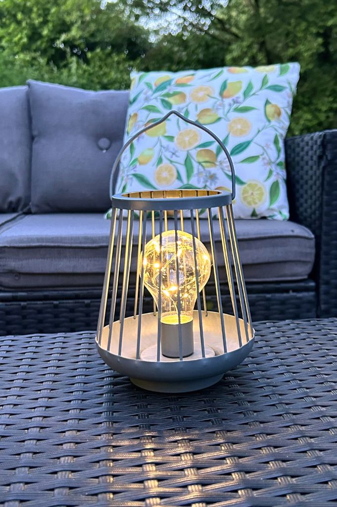 Metall-Licht Porte LED 15,5 cm anthrazit