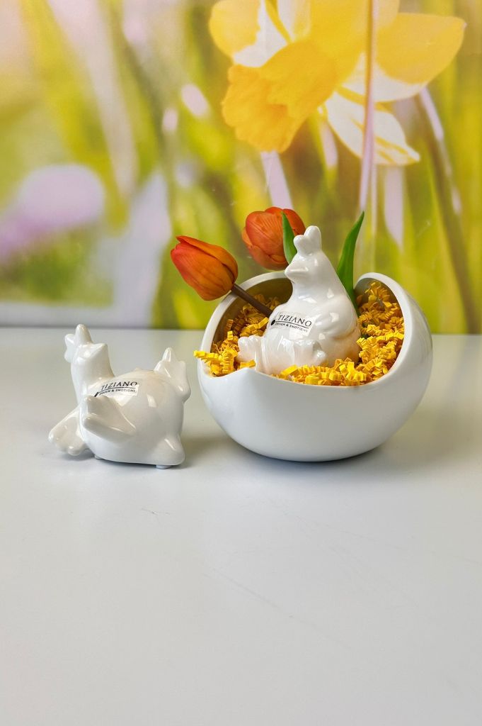 Dekoset Schale Porto mit Hühnern