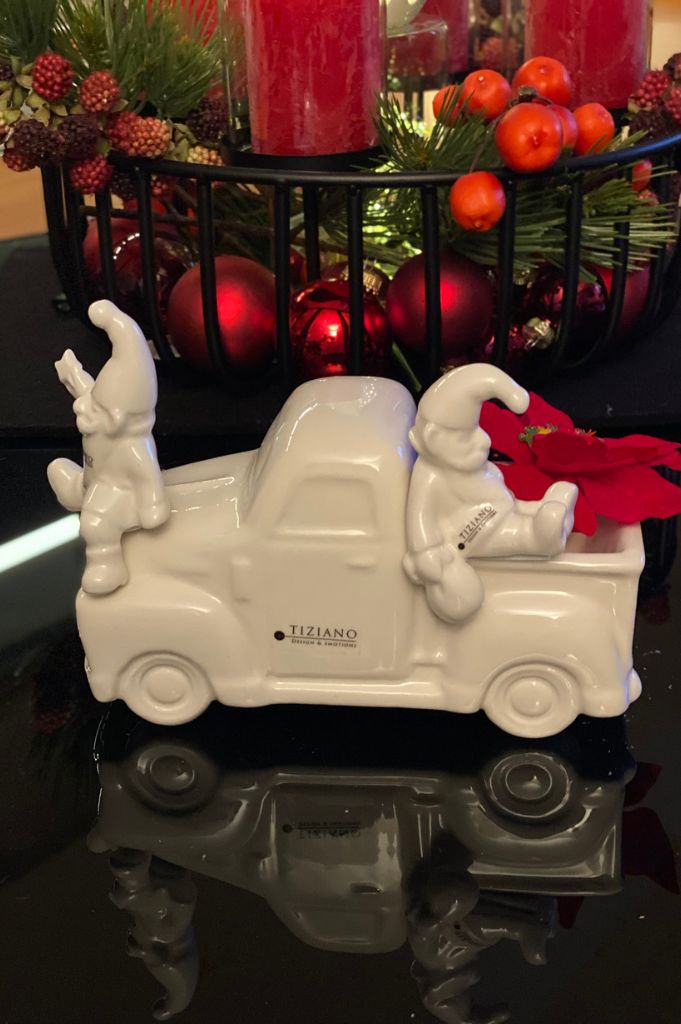 Dekoset Van Presente mit Mini Santa Línus mit Sack+Stern