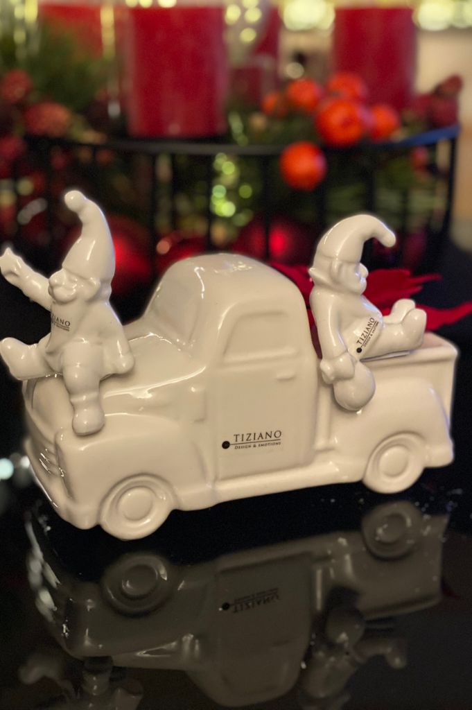 Dekoset Van Presente mit Mini Santa Línus mit Sack+Stern