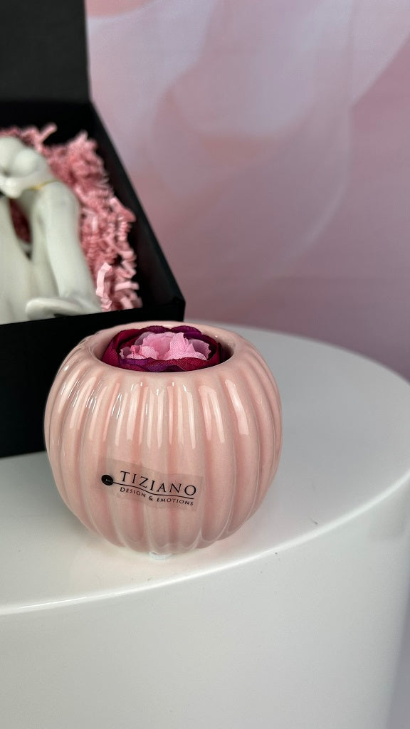 Geschenkbox Paar Amorino mit Teelicht Prisma