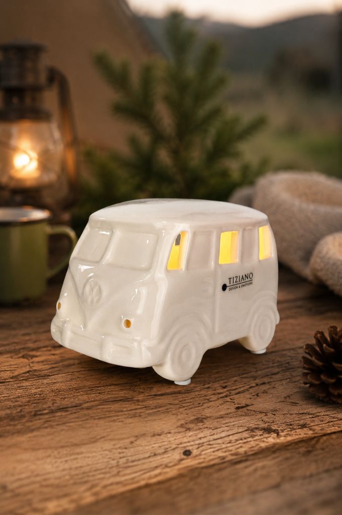 Deko Bus Caso LED creme-weiß