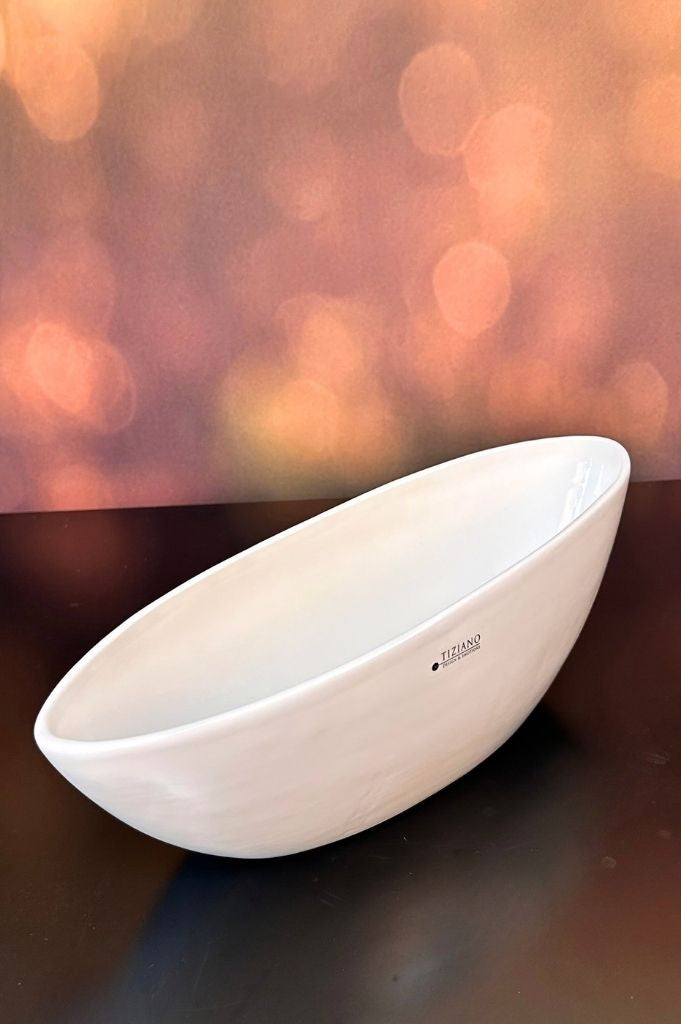 Schale Riva schräg creme-weiß