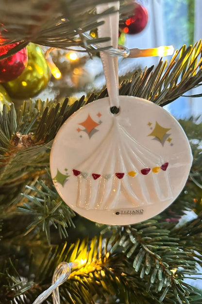 Deko Baumhänger Zirkuszelt Romano 7,5cm dekoriert