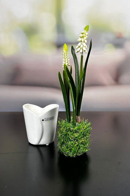 Minikübel Romina 7cm creme-weiß