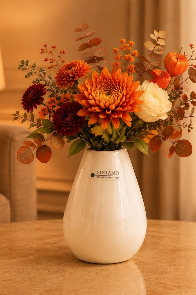 Vase Rosalia 11,5cm creme-weiß