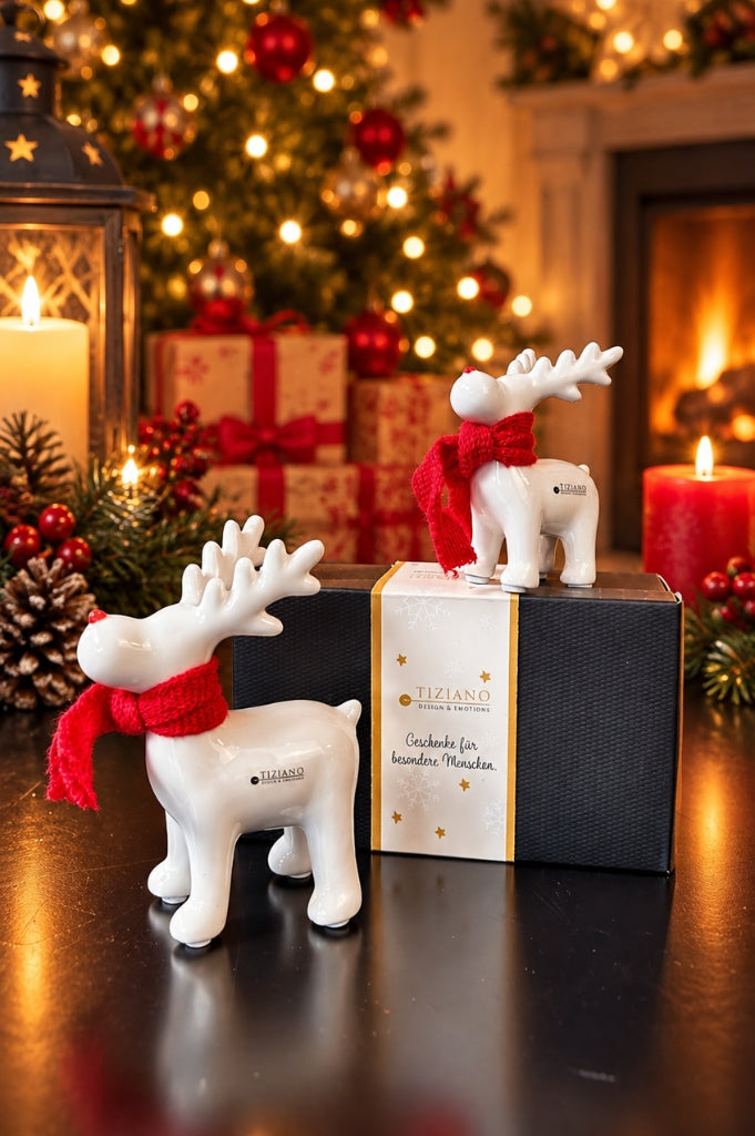Deko Rentier Rudolph 2fach sortiert in Geschenkkarton