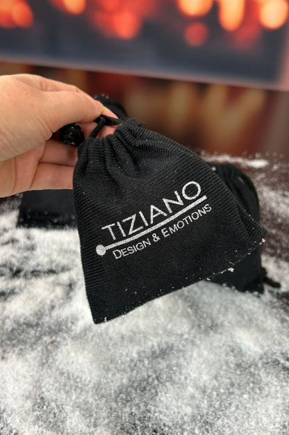 Geschenksäckchen schwarz Stoff in 3 Größen (ohne Inhalt)