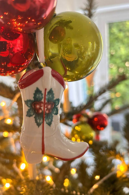 Deko Baumhänger Stiefel Sala 7,5cm dekoriert