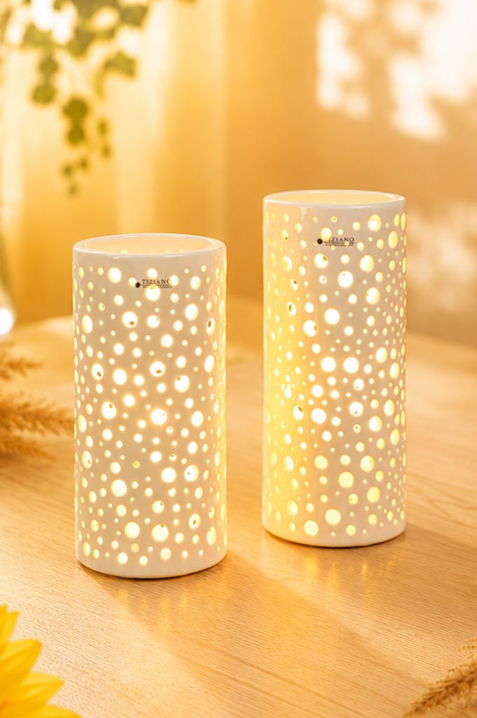 Lampe Salvati weiß-creme