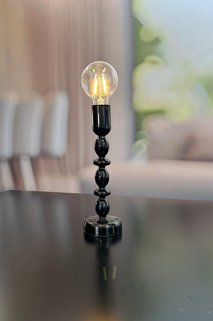 Dekolicht Savazza LED 37cm Glas schwarz