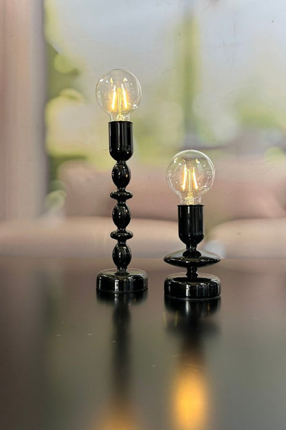 Dekolicht Savazza LED 23,5cm Glas schwarz